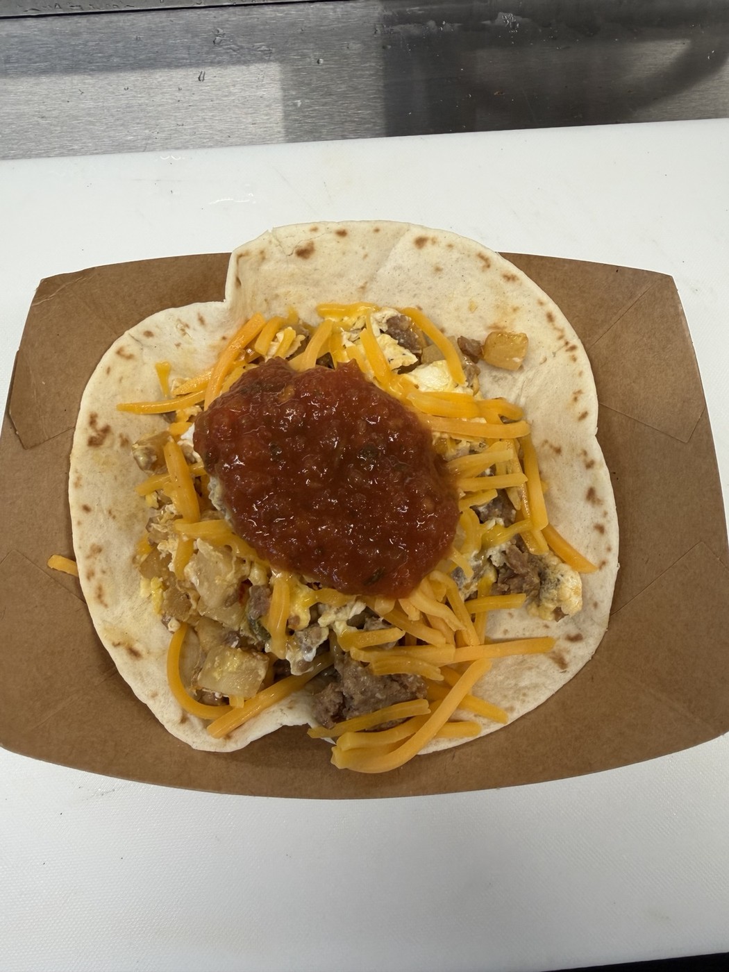 Billy Dawgs breakfast taco