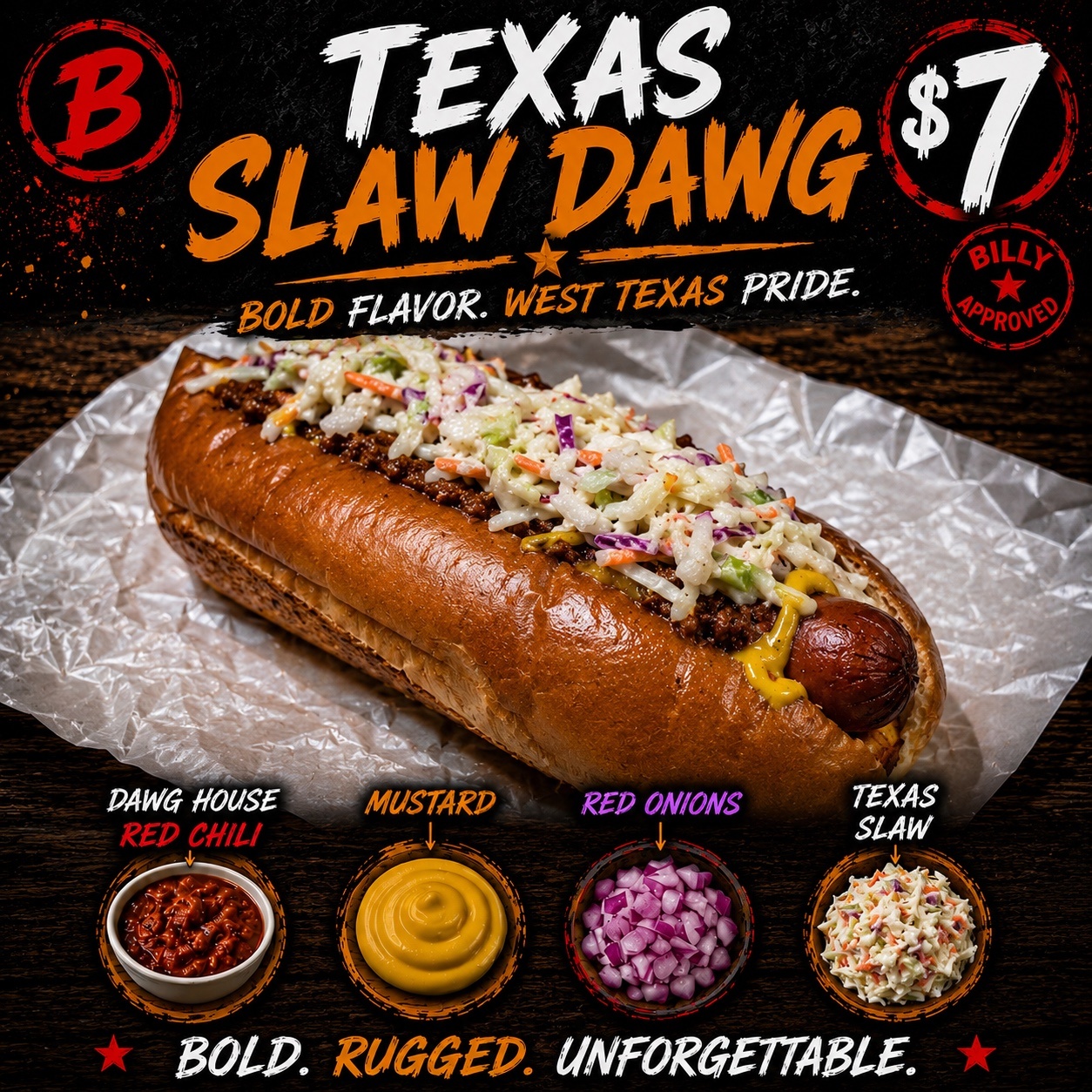Texas Slaw Dawg